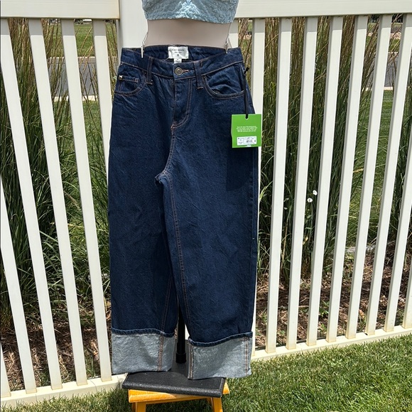 Kate Spade For Target NWT Size 00 Blue Denim Cuffed Jeans - Picture 1 of 6